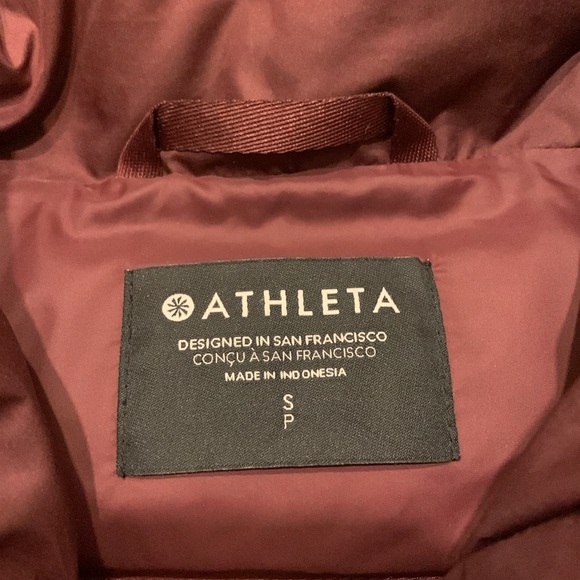 Women’s Athleta Downtown Jacket, quilted, chocolate brown Sz Small - Picture 5 of 6